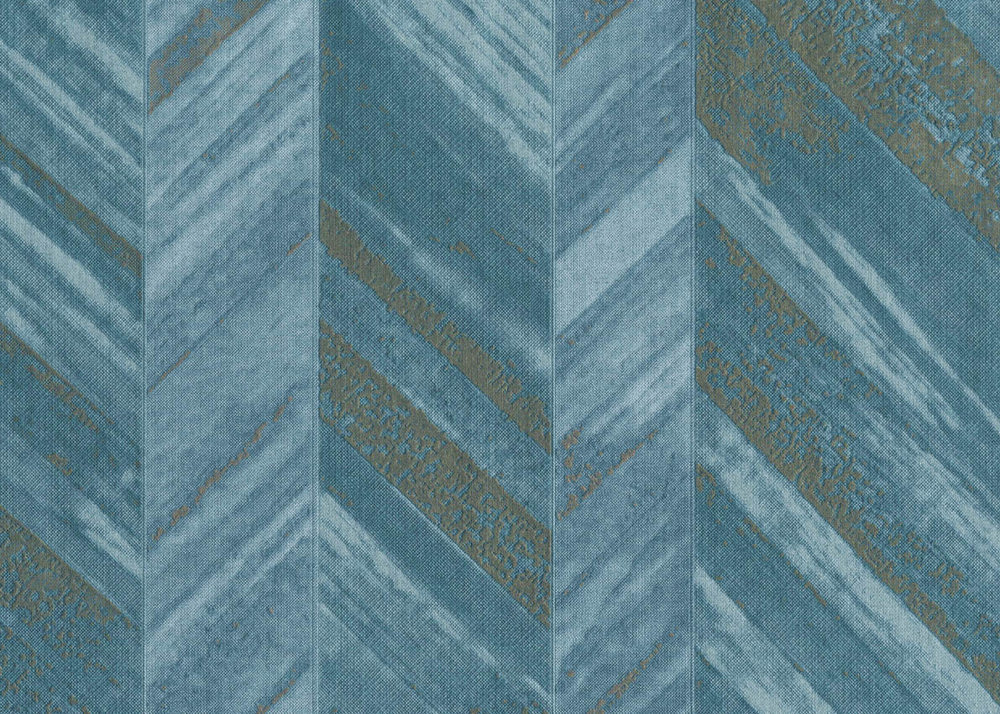 Tapet albastru model geometric colectia Modern&Classic Design