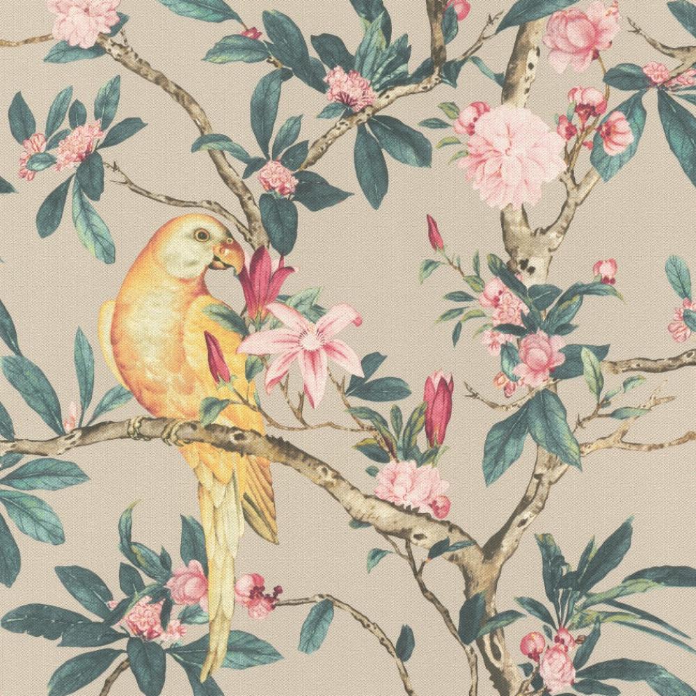Tapet floral cu papagali Rasch cod 543322 - imagine 2