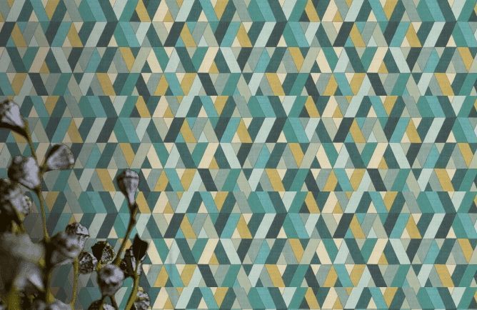 Tapet geometric Barbara Home Collection II Rasch cod 536744